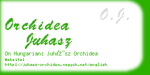 orchidea juhasz business card